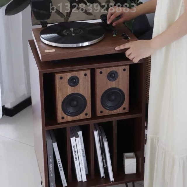 黑胶唱片机柜收纳架置物架储物CD音响放置柜展示架陈列杂志柜唱