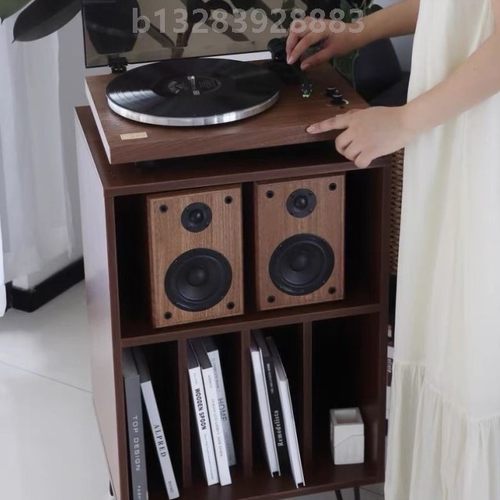 黑胶唱片机柜收纳架置物架储物CD音响放置柜展示架陈列杂志柜唱