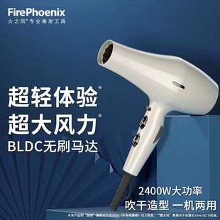 火之凤6200H电吹风机2400W大功率发型师发廊专用无刷电机理发店