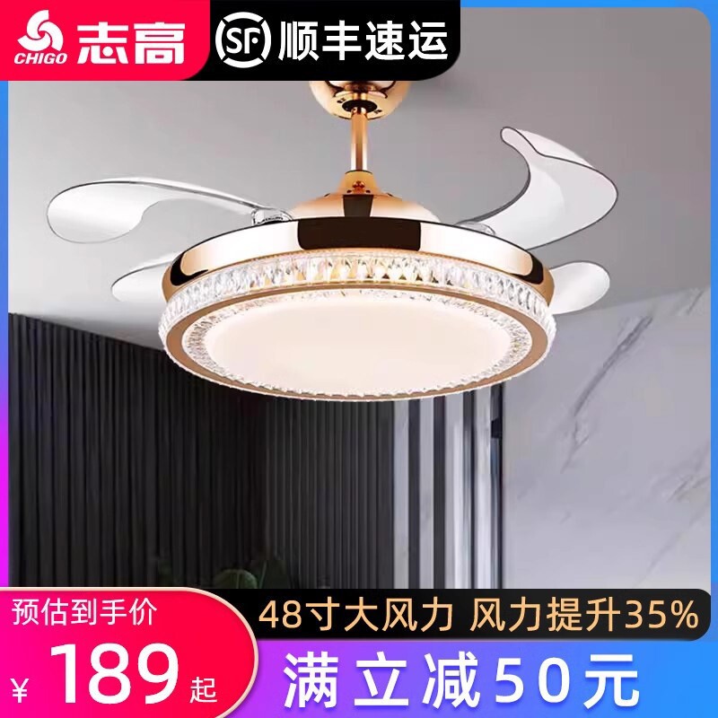 志高蓝牙音乐音响吊扇灯超薄一体