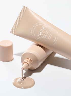 chicho素颜霜水光养肤BB霜30ml轻薄提亮77%草本面霜遮瑕退红vegan