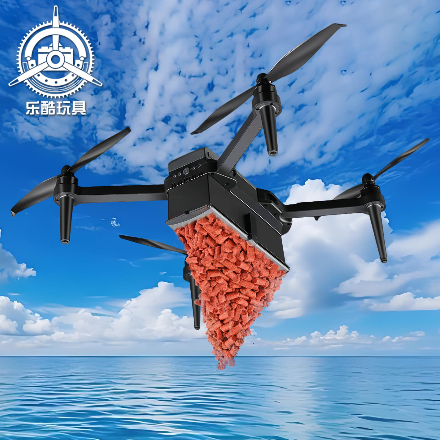 打窝钓鱼无人机载重3斤空投路亚饵料远投拉线送钩投送渔网GPS飞机