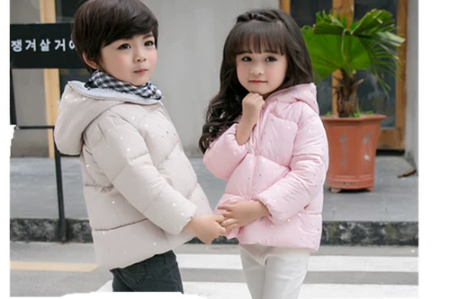 Зимняя куртка для девочек мода дети зима