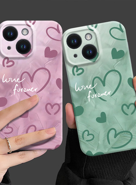 红米note12turbo手机壳pro新款pro十+女款11全包11tpro防摔女夏日小清新10菲林壳硬壳简约绿色小众高级感适用