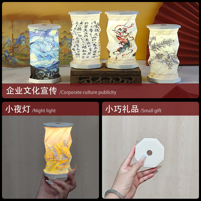 创意礼品迷你旋转灯LED