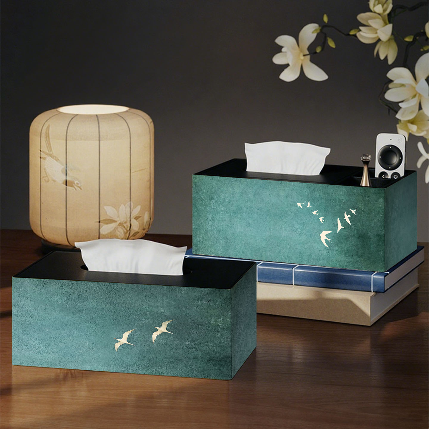 宋代美学纸巾盒客厅茶几家用卫生纸盒高级感轻奢桌面餐巾纸收纳盒