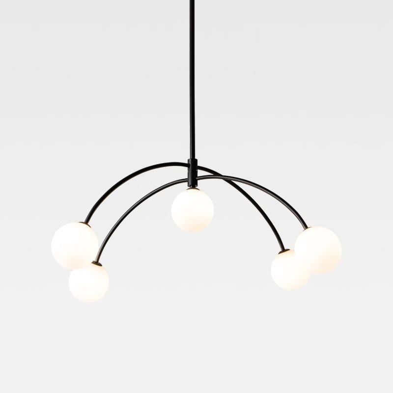 极简客厅现代北欧餐厅卧室创意设计师服装店几何线条艺术魔豆吊灯