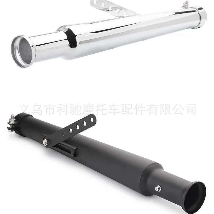 复古改装排气管消声器SR400鑫源400CG125天骏游侠直排排气管尾段