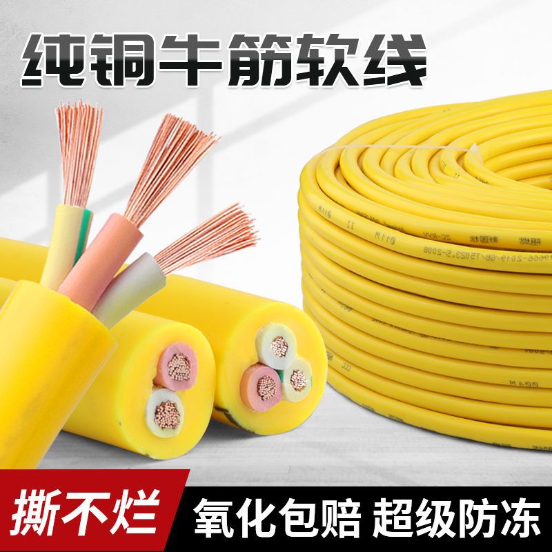 国标防冻防水防晒牛筋电缆线