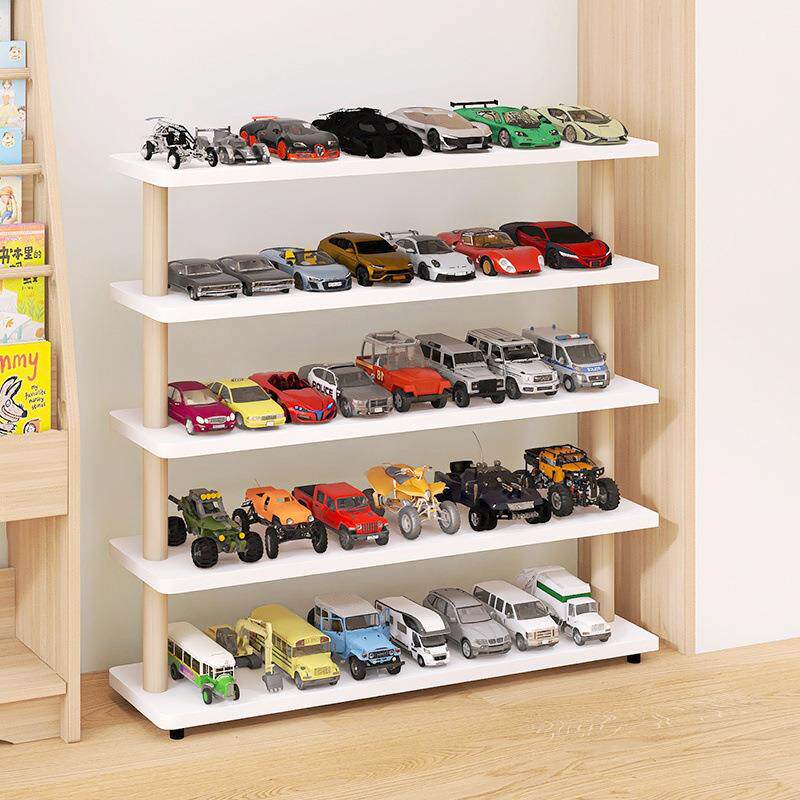 儿童玩具收纳架小汽车模型展示架停车场宝宝置物架多层分类整理架