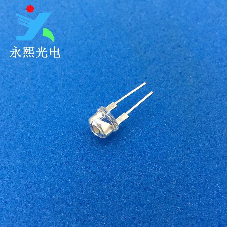 F8草帽0.5w翠绿光led灯珠发光二极管8mm高亮翠绿色