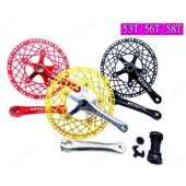 Litepro中空一体牙盘EDGE折叠车曲柄蜘蛛盘片CNC工艺412改装 牙盘