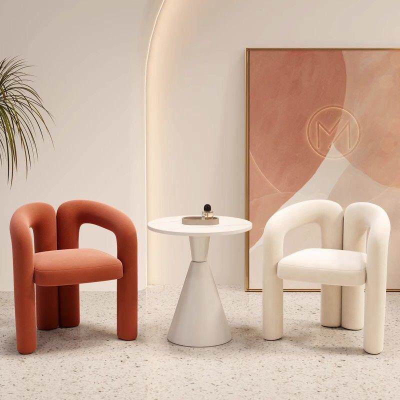 北欧轻奢沙发椅现代简约院服装店单人洽谈桌椅组合休息区接待