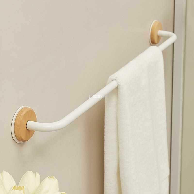 cmeo免打孔毛巾架卫生间浴巾架挂钩浴室挂架厕所毛巾杆挂杆置