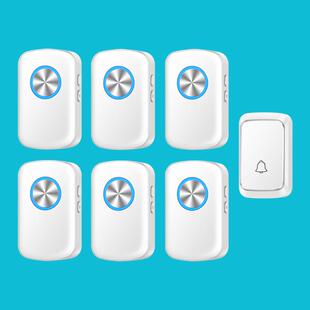 数码强闪光无线家用一拖六门铃远距离大音量聋哑老人呼叫按钮防水