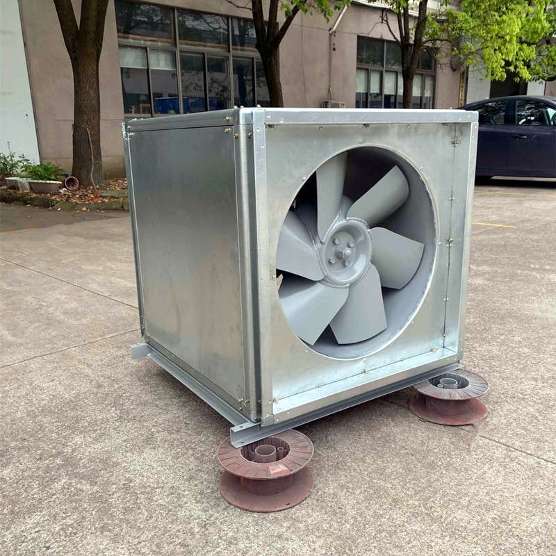 低噪声混流式风机箱 可配初中效过滤HLF-7A 15319m3/h 370Pa 3