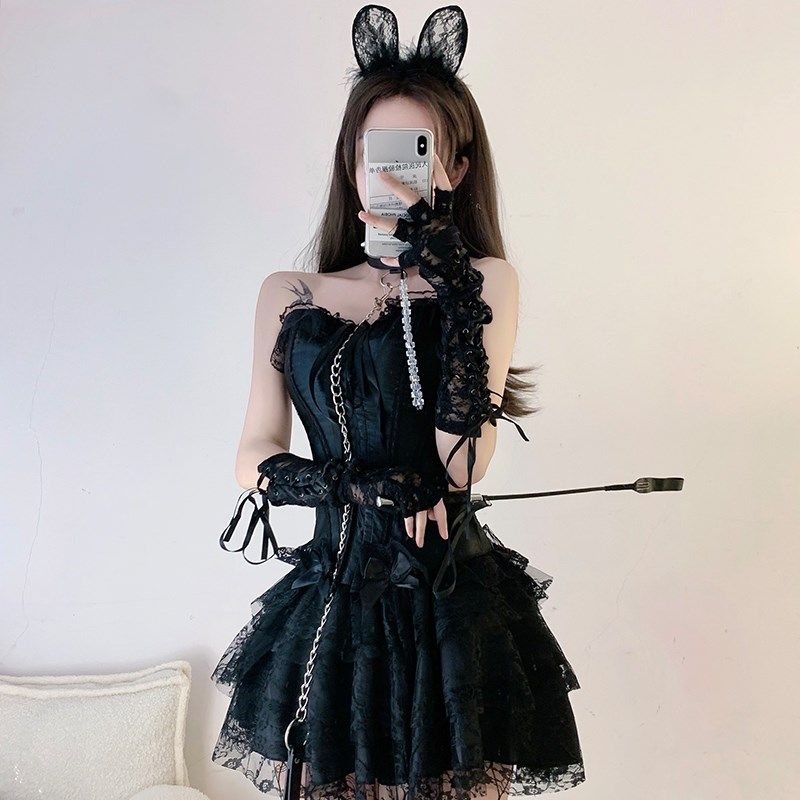 速发pl御姐兔郎小服套装纯欲夜黑酒吧性感制恶魔场天使服装