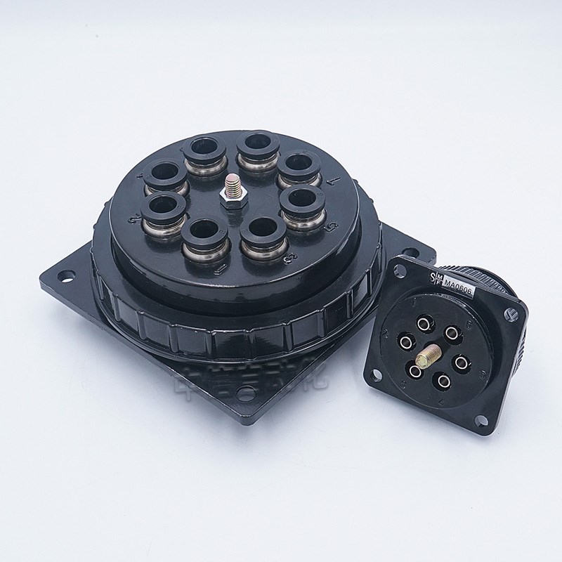 速发接动气头航空插头公母对接MA040608/SA04012多路U对接快插气