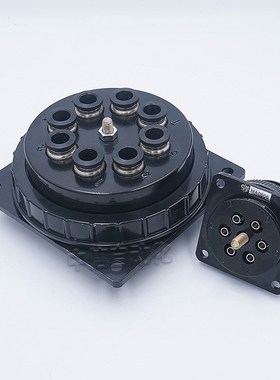 速发接动气头航空插头公母对接MA040608/SA04012多路U对接快插气