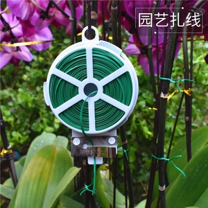 速发园艺物线铁丝线爬藤架包塑带剪扎丝带扎月季线绑花植神器固定