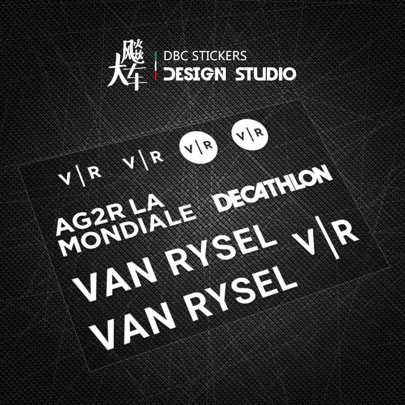 速发适用队行车骑行RCR自版贴头盔贴纸个性装饰防水反光贴纸