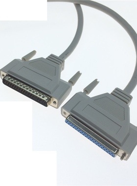 速发DB77对母延长线串口并口两长公针转7孔工控加排线7pi