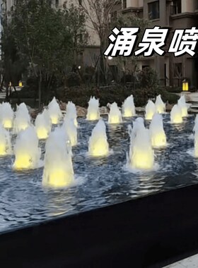 速发庭池水景观院户外水池涌泉套装景鱼喷泉水泵涌泉灯喷头设备全