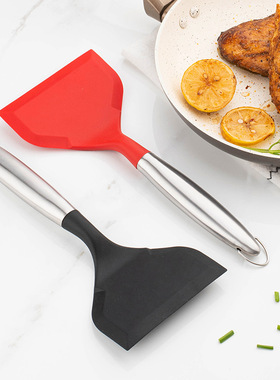 速发Stll steel hadles ie wide mouth fryig shovel o