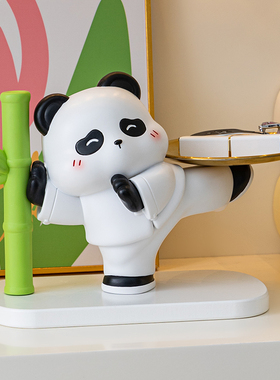 速发创意熊收摆礼玄关猫纳电视柜客厅家居装饰品乔迁新居件品