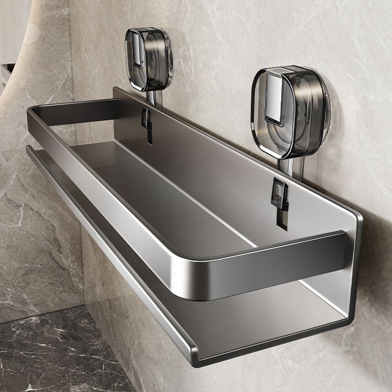 速发吸盘置物架浴室置物篮卫漱上洗生台免打孔壁挂式挂墙间厕所收