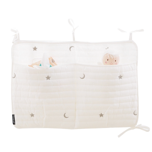 cwtchbb婴儿床头挂袋尿片纸巾安抚玩偶收纳袋大容量分格ins储物袋
