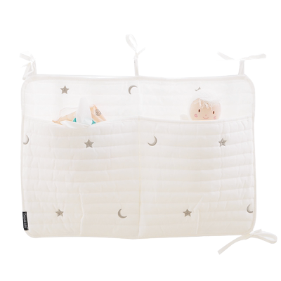 cwtchbb婴儿床头挂袋尿片纸巾安抚玩偶收纳袋大容量分格ins储物袋