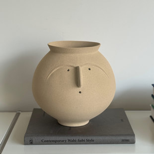 【圆满】巴基斯坦博物馆古文明陶瓷花瓶侘寂风景德镇小众艺术摆件