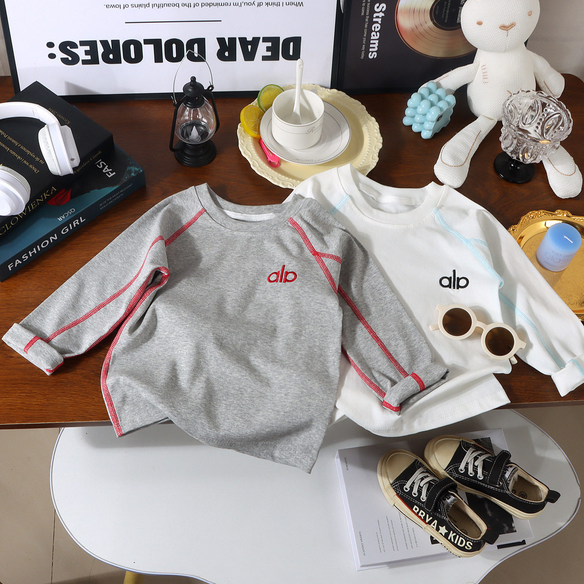 儿童打底衣长袖T恤2026新款春秋男女无骨百搭上衣套头长袖打底杉