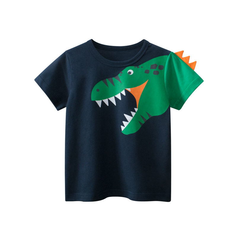 欧美童装夏季新品男童短袖T恤批发 宝宝衣服一件代发kids clothes