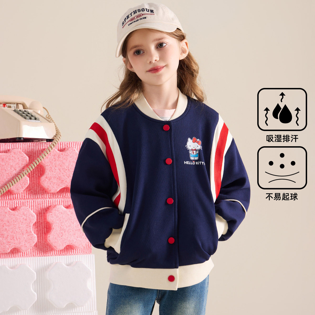女童秋季外套2025新款3-12岁洋气时髦运动休闲中大童棒球服