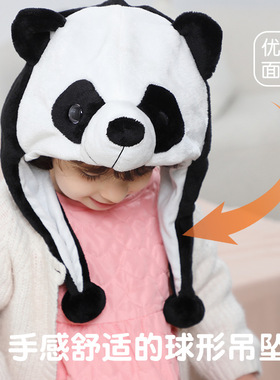 michley原创儿童法兰绒帽子动物造型卡通帽跨境法兰绒卡通表演帽