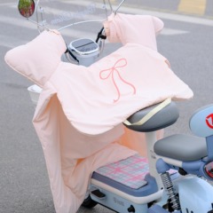 电动车挡风被四季通用双面防水夏春款2025新款防晒可爱小型暗扣款
