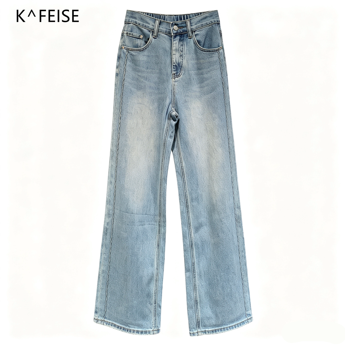 【花花推荐】K^FEISE花苞牛仔裤