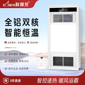 科狮龙风暖浴霸集成吊顶排气扇照间浴室取暖风机明三合一体灯卫生