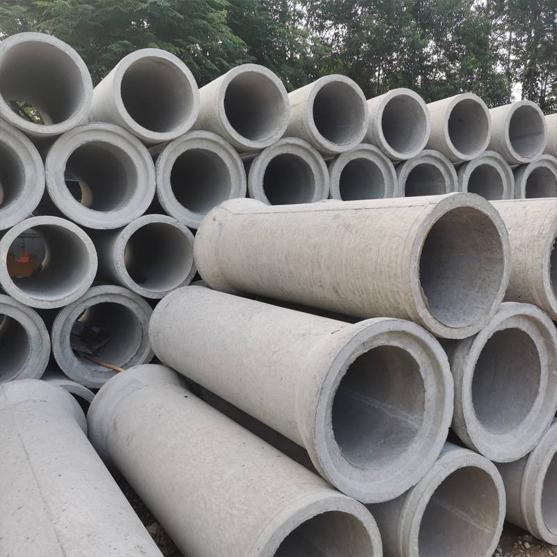 水泥管道排水管预制排污二级管检查井水泥涵管平口钢筋混凝土水管