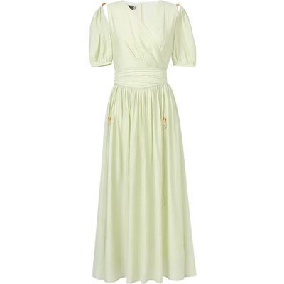 度假通勤复古交叉V领设计感