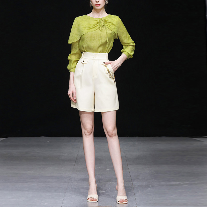 2026春季新款休闲时尚高腰显瘦五分裤裤子