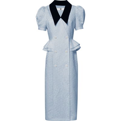 2026提花OL风修身连衣裙