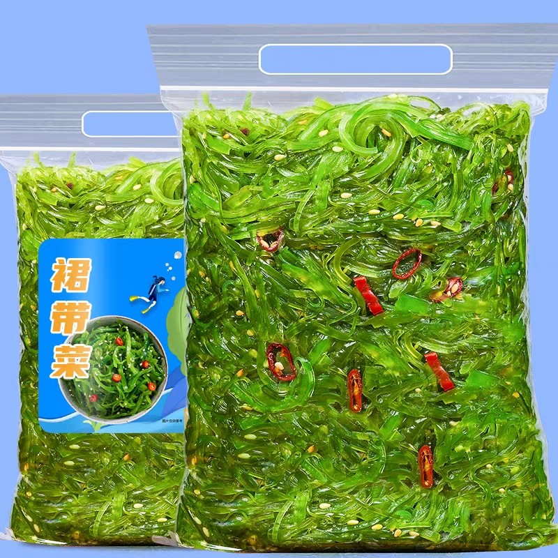 大连即食裙带菜丝袋装甜辣海带丝即食海白菜海草丝海藻沙拉凉拌菜