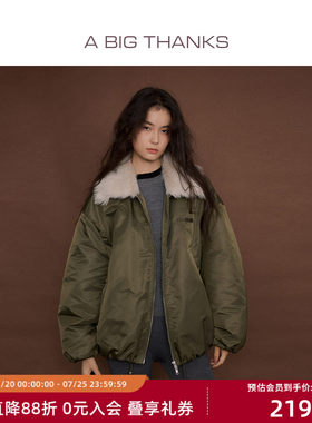 托卡毛领派克羽绒服90鹅绒外套