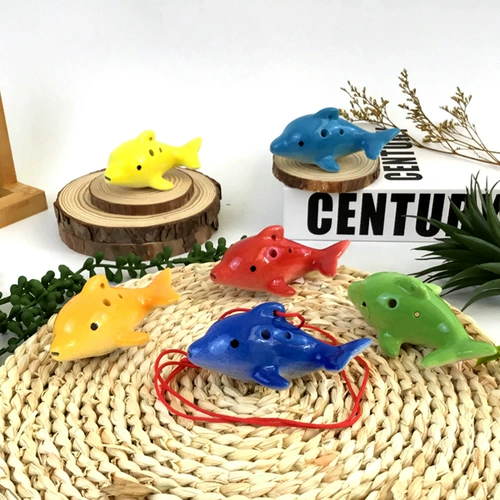 Taueoli Six -Kong Junior Study Начало работы с средним звуком C Регулирует крупную рыбу специфичную Dolphin 6 Hito New Haijie Di Инструмент Детский подарок