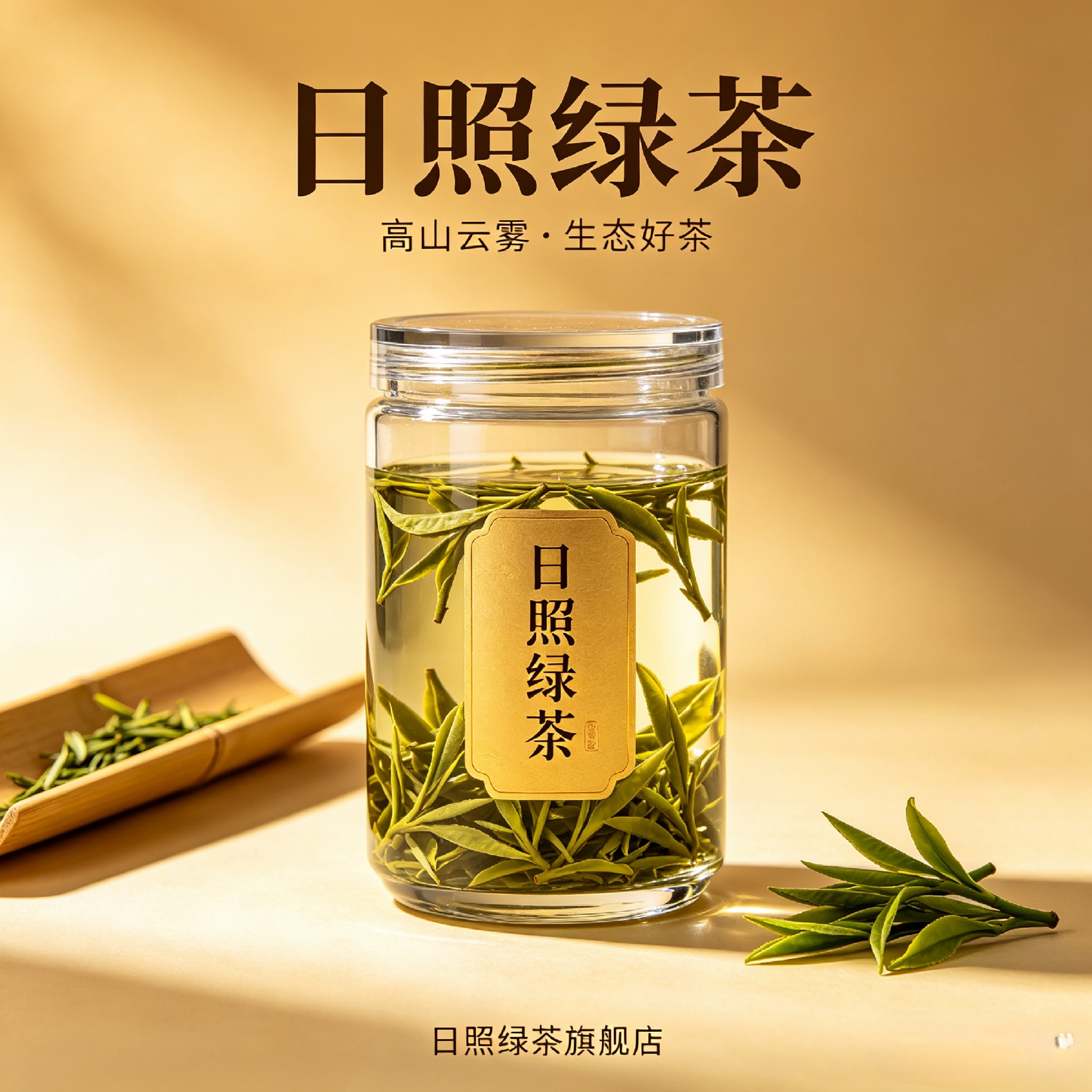 2026新茶日照绿茶罐装礼盒装商务风茶叶礼盒装送礼佳品