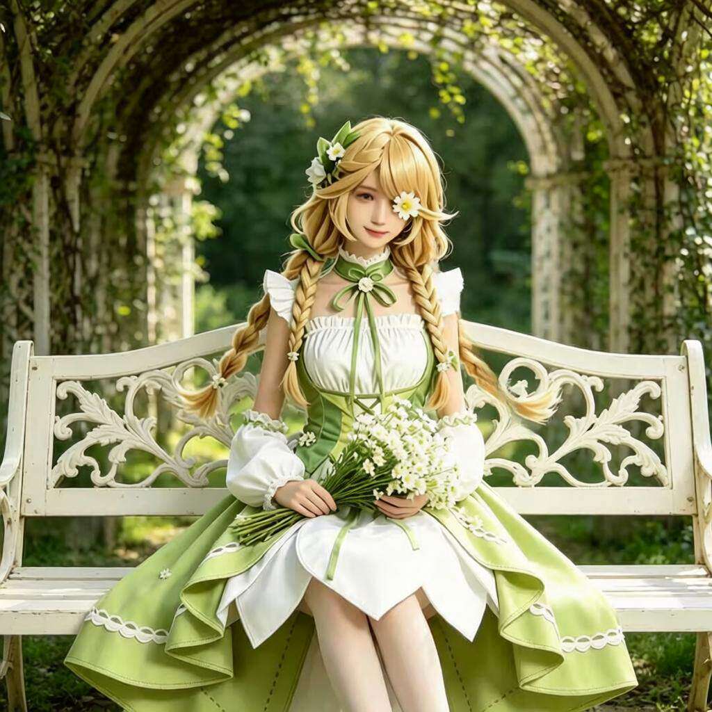 蛋仔服转校生海瑟春日连衣裙play服桃乐丝服装蛋仔派对