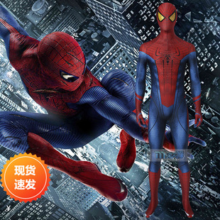 漫天际超凡蜘蛛侠cos彼得帕克同款连体紧身衣头套cos服J19033AB